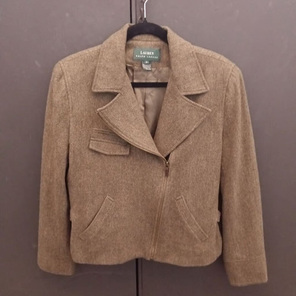 Women's Ralph Lauren Tweed Tailored Lined Blazer - Size 8